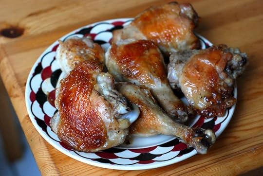 Roasted chicken legs