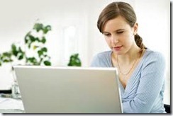 woman computer