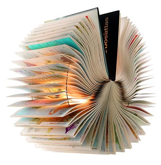 Book Sculpture Lamp by Michael Bom