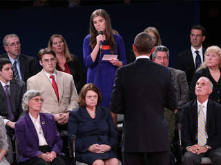 a question is asked of the president