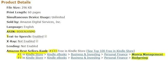 Amazon best seller number 133 