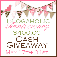 Blogaholic Anniversary Cash Giveaway”=