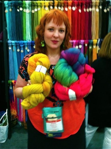 Lorna's Laces has spinning fiber in all of their colorways.