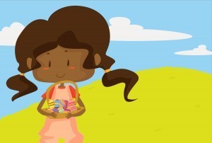 Little Girl Counting