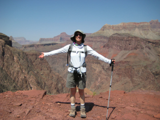 Up to the edge at the Grand Canyon. Thrilling--but don't step back.