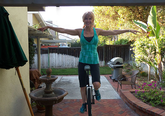 Sonia Marsh unicycle