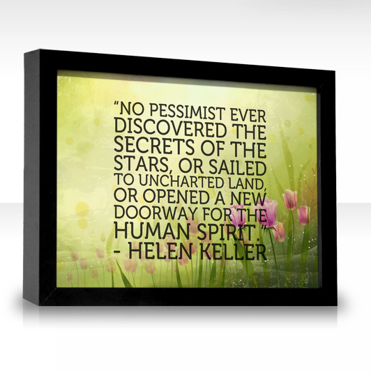 Helen Keller's Inspirational quote