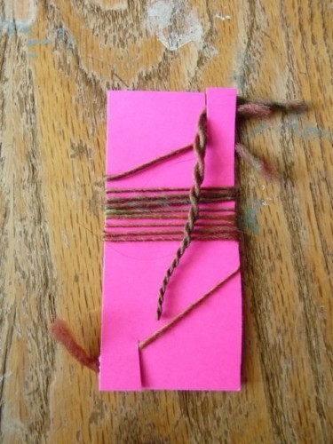 wrapped card and ply back woolen