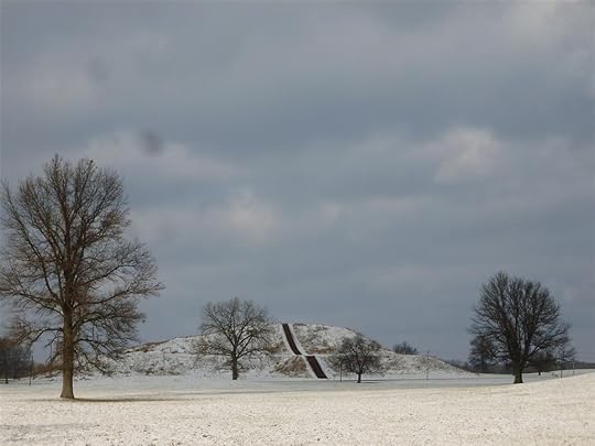 Monk's Mound in winter
