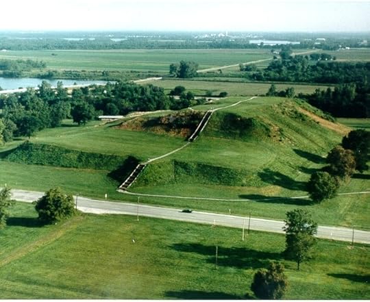 Cahokia in the summer, from the air