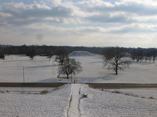 On the summit of Monk's Mound