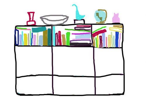 baby proof bookshelf from crappypictures dot com