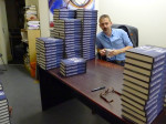 Signing 350 books for the wonderful Goldsboro Books