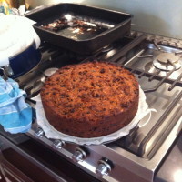 The finished cake