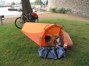 Svenska: Vildcamping i Varberg
