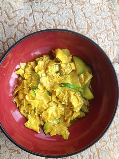Tofu skin Yuba scramble vegan