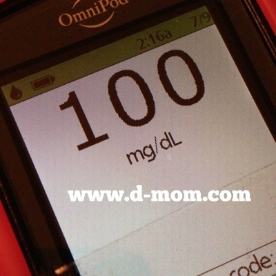 OmniPod 100 Blood Sugar
