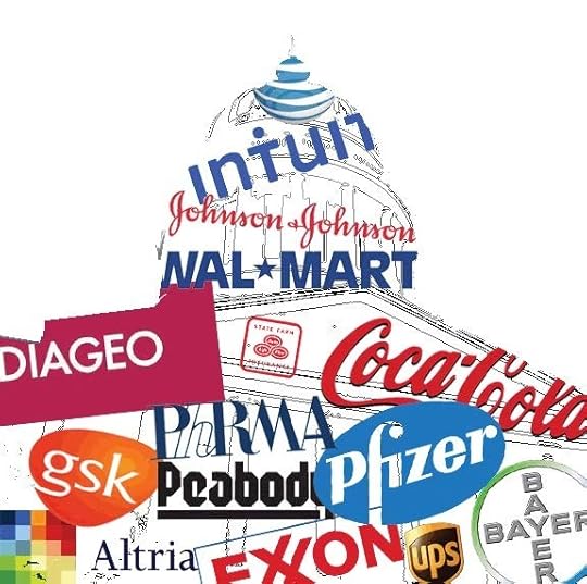 shape of capitol building using corporate logos