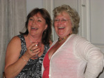 Janie and Katie Fforde at Chez Castillon