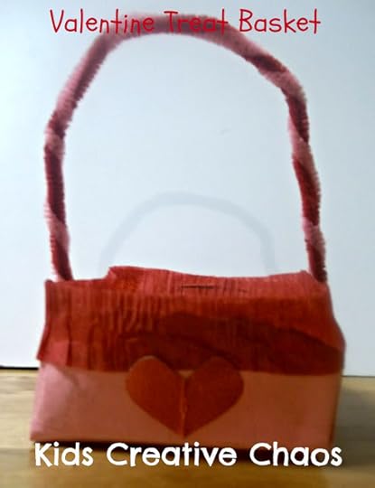 How to make a valentine treat basket for Mom gift