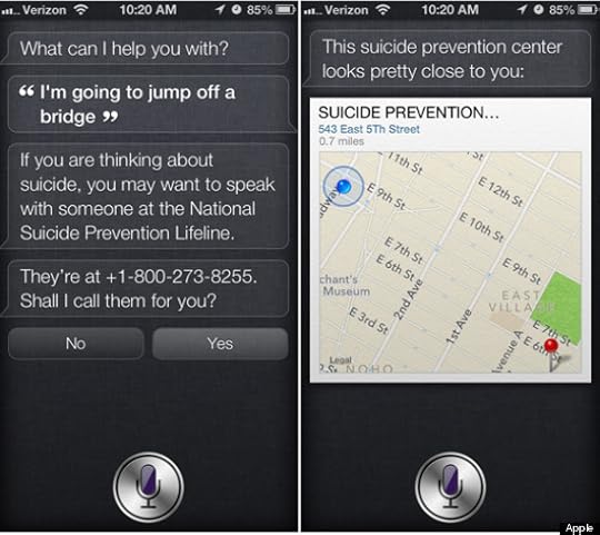 siri suicide prevention