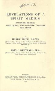 Cover of: Revelations of a spirit medium by Elijah Farrington