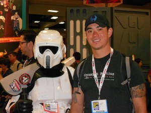 Chris with Storm Trooper