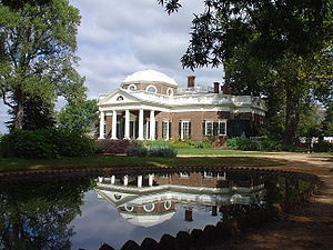 Chinese Chippendale railings on Monticello's r...