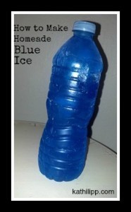 hwo to make homemade blue ice