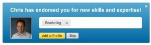 linkedin endorsement