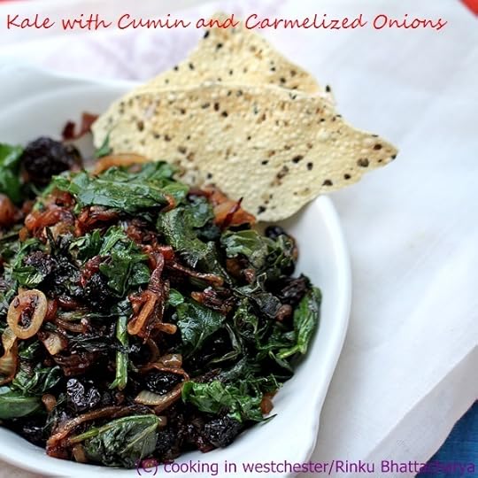 Kale with Cumin and Caramelized Onions