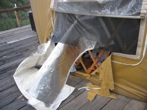 Bear Yurt Damage