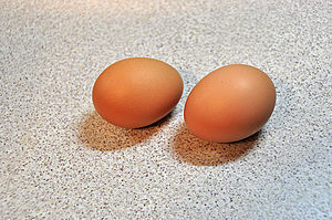 Brown chicken eggs