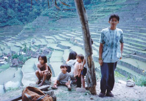Jim 1996 Batad with kids