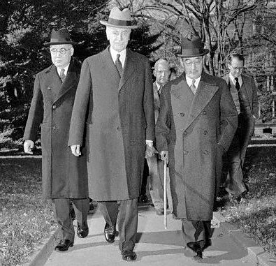 Ambassadors Hull, Nomura and Kurusu shortly before Pearl Harbor attack