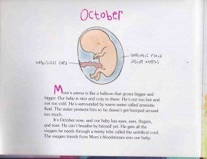 An interior illustration from MY MOM'S HAVING A BABY.