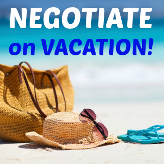negotiate on vacation