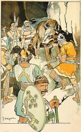 The gods were so delighted that they began to laugh.