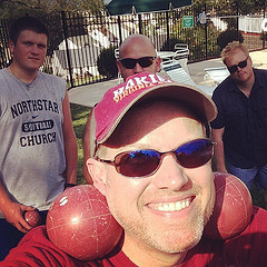 New ear rings. And photo bombers.