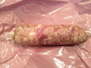 Fresh out of the packaging, it doesn't look terribly appetizing