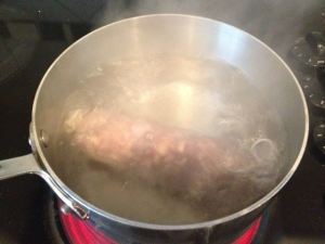 Into the pot it goes. 