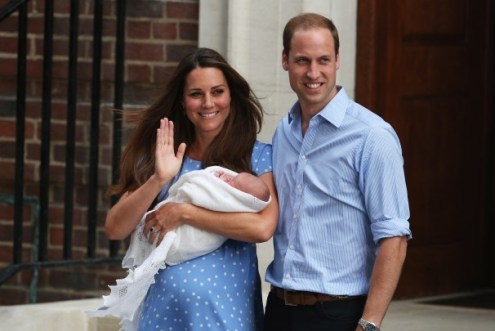 Catherine, William and Baby Cambridge
