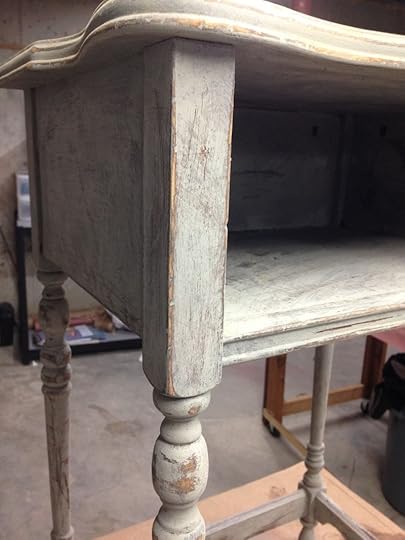 Sanded phone table