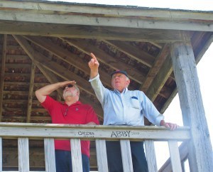 Me and Howard Frank Mosher (r)