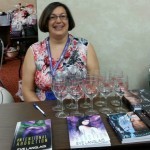 There's me giving out books and swag. I went home empty handed :)