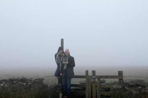 Erin and I in the mist