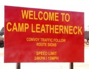 Camp Leatherneck Welcome Sign