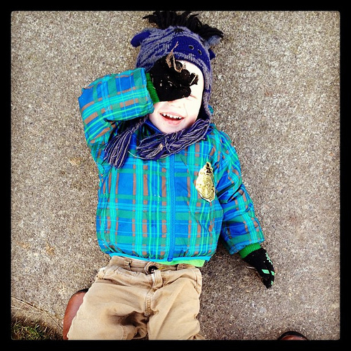 Rolling around on sidewalk. What could me more fun ?