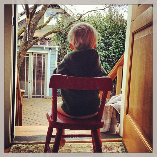 You would think that we never let him outside. Lol.