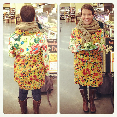 Friends, in the last week I got a new coat, and new veggies in my body. Add in my new biz doula who doubles as a health coach and it feels like I'm a new person !